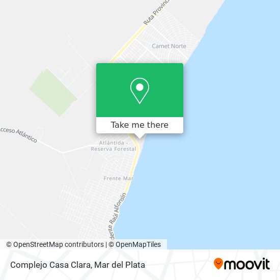 Complejo Casa Clara map