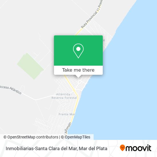 Inmobiliarias-Santa Clara del Mar map