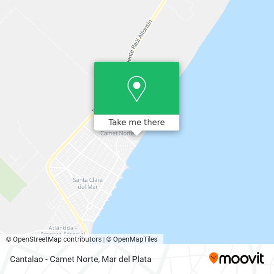 Cantalao - Camet Norte map