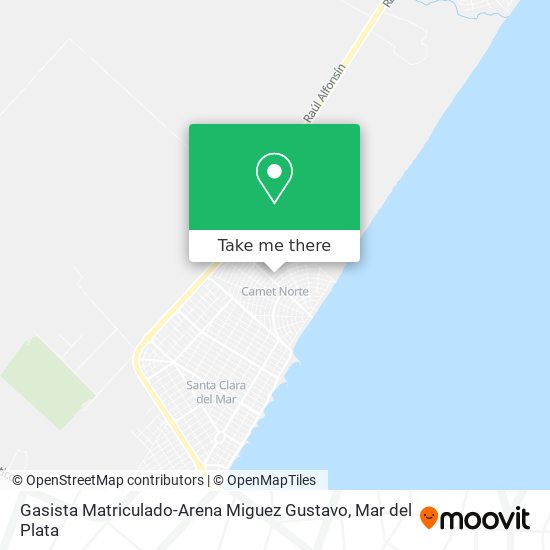 Gasista Matriculado-Arena Miguez Gustavo map
