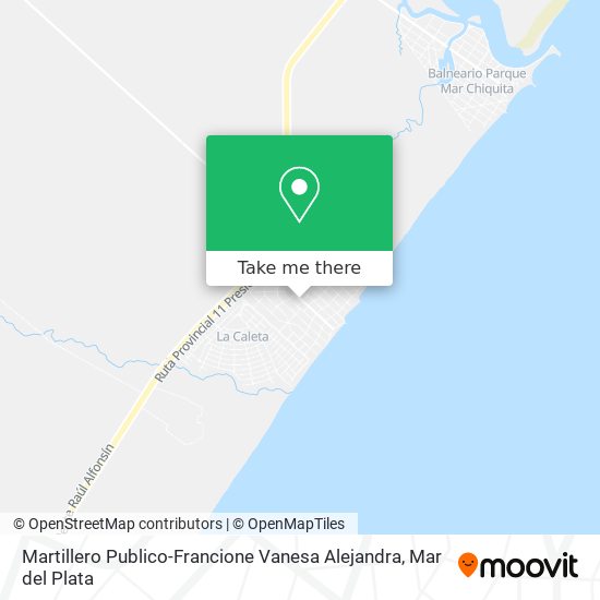 Mapa de Martillero Publico-Francione Vanesa Alejandra