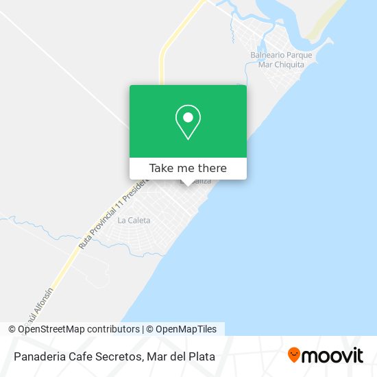 Panaderia Cafe Secretos map