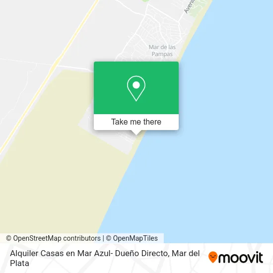 Mapa de Alquiler Casas en Mar Azul- Dueño Directo