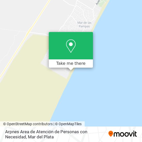 Arpnes Area de Atención de Personas con Necesidad map