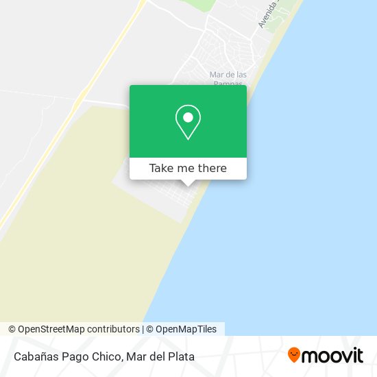Cabañas Pago Chico map