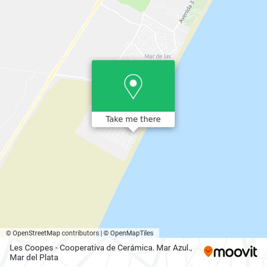 Les Coopes - Cooperativa de Cerámica. Mar Azul. map