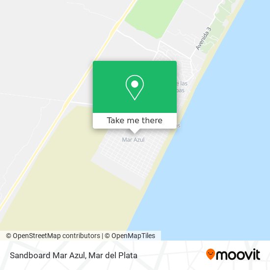 Mapa de Sandboard Mar Azul