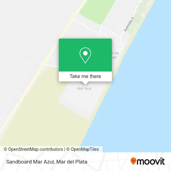 Mapa de Sandboard Mar Azul
