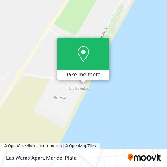 Las Waras Apart map