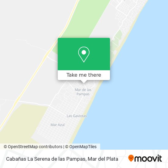 Cabañas La Serena de las Pampas map