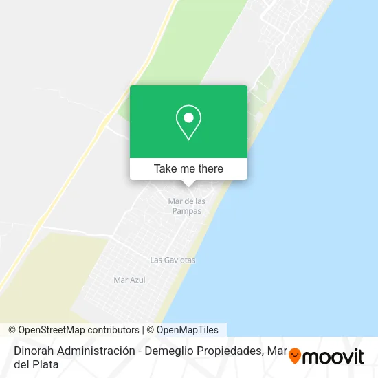 Mapa de Dinorah Administración - Demeglio Propiedades