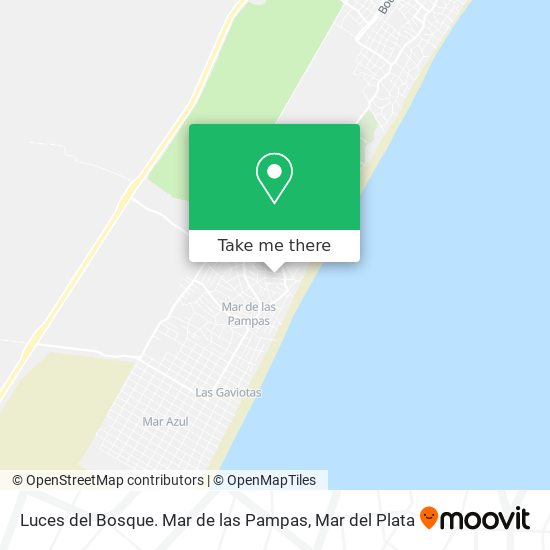 Luces del Bosque. Mar de las Pampas map