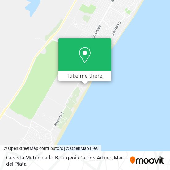 Mapa de Gasista Matriculado-Bourgeois Carlos Arturo