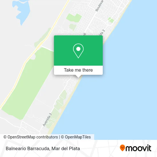 Balneario Barracuda map