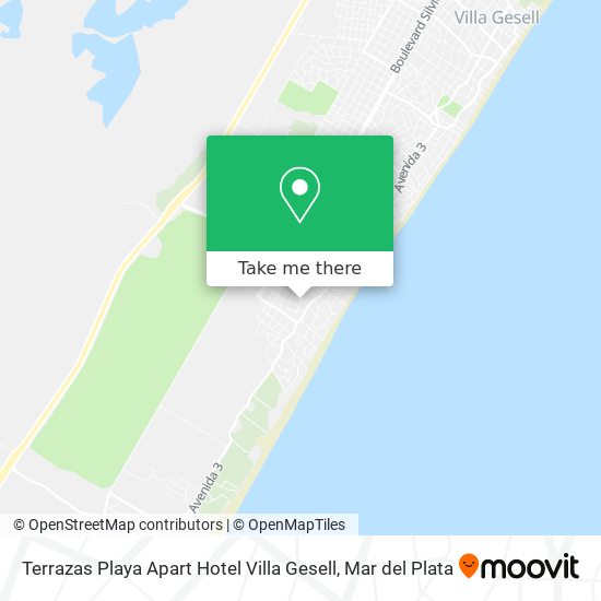 Terrazas Playa Apart Hotel Villa Gesell map