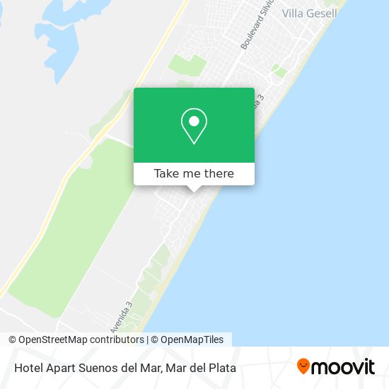 Mapa de Hotel Apart Suenos del Mar