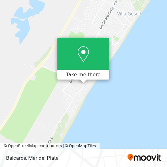 Mapa de Balcarce