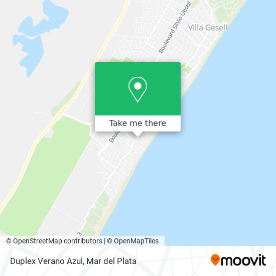Duplex Verano Azul map