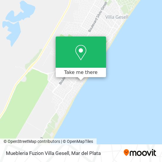 Muebleria Fuzion Villa Gesell map
