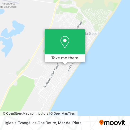 Iglesia Evangélica One Retiro map