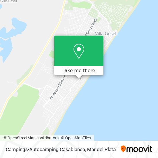 Campings-Autocamping Casablanca map