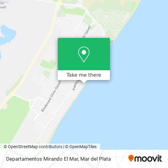 Mapa de Departamentos Mirando El Mar