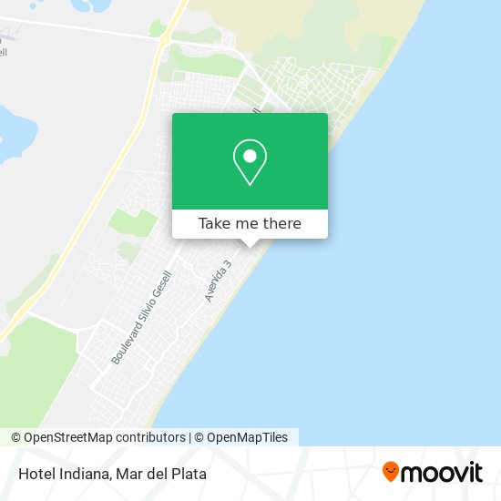 Mapa de Hotel Indiana