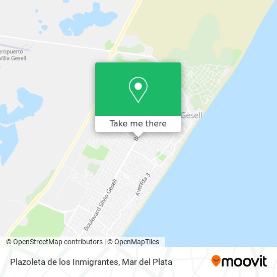 Plazoleta de los Inmigrantes map