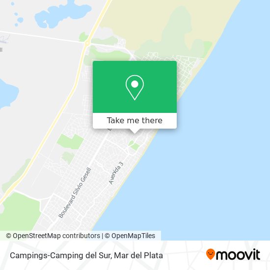 Mapa de Campings-Camping del Sur