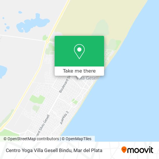 Centro Yoga Villa Gesell Bindu map