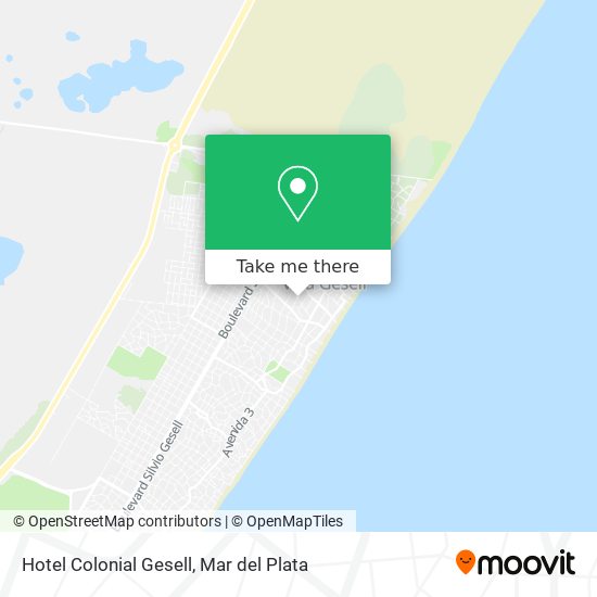 Hotel Colonial Gesell map