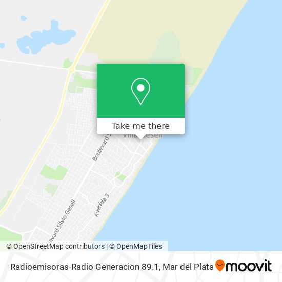 Radioemisoras-Radio Generacion 89.1 map