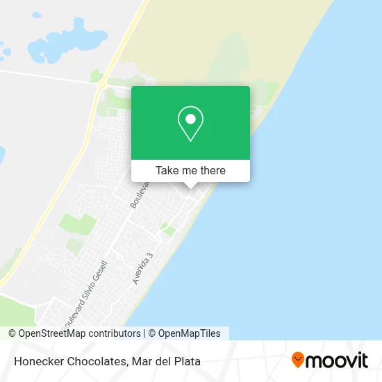 Honecker Chocolates map