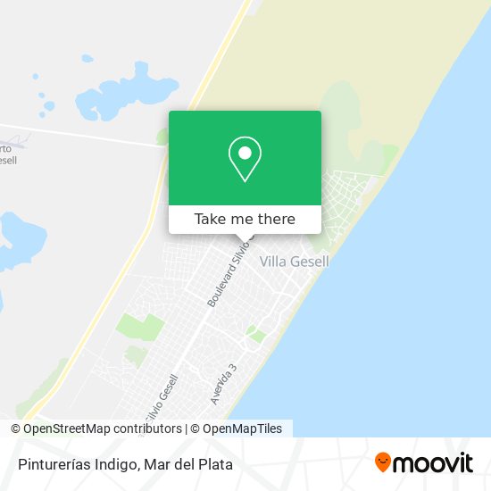 Mapa de Pinturerías Indigo