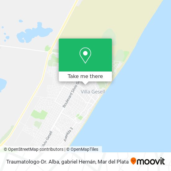 Traumatologo-Dr. Alba, gabriel Hernán map