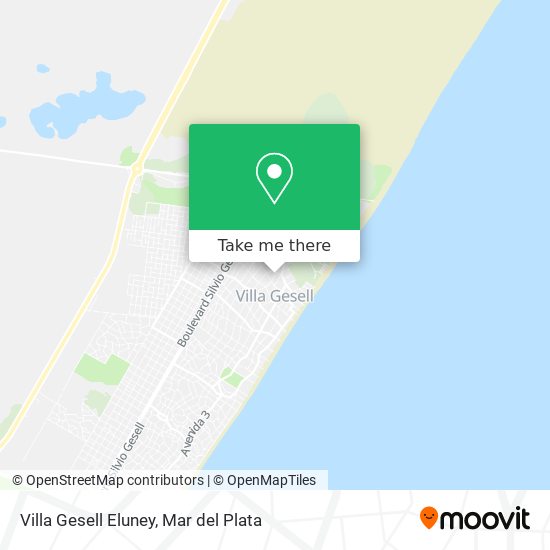Mapa de Villa Gesell Eluney