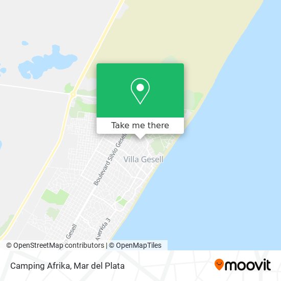 Mapa de Camping Afrika