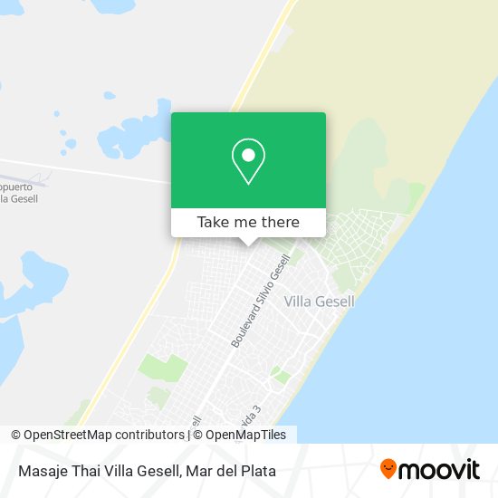 Masaje Thai Villa Gesell map