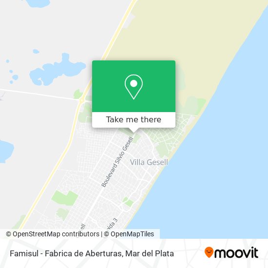 Mapa de Famisul - Fabrica de Aberturas