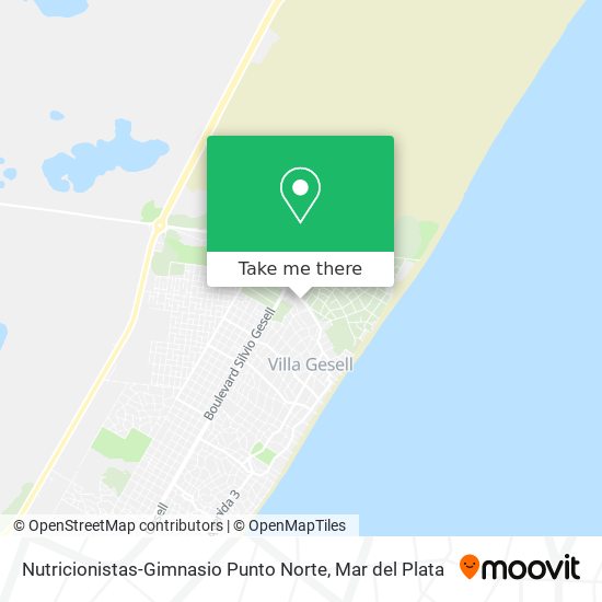 Mapa de Nutricionistas-Gimnasio Punto Norte