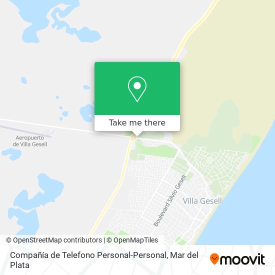 Mapa de Compañía de Telefono Personal-Personal