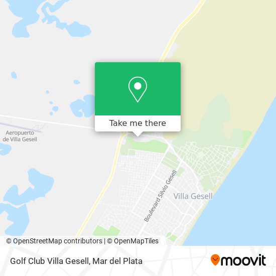 Mapa de Golf Club Villa Gesell