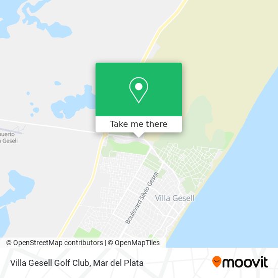 Mapa de Villa Gesell Golf Club