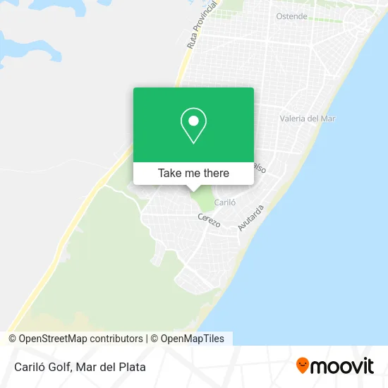 Mapa de Cariló Golf
