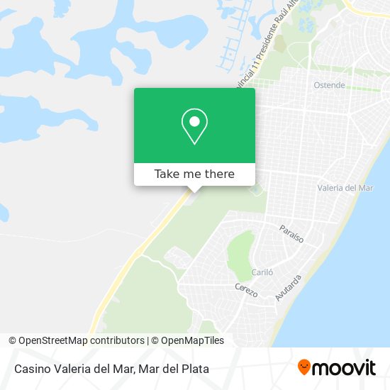 Mapa de Casino Valeria del Mar
