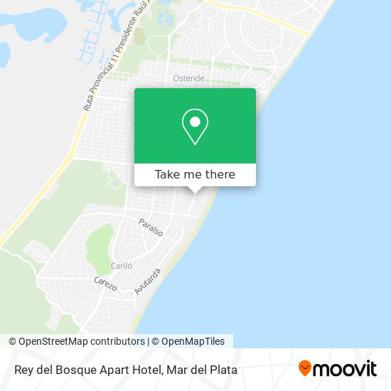 Rey del Bosque Apart Hotel map