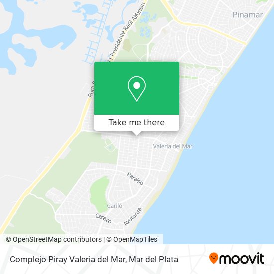 Complejo Piray Valeria del Mar map