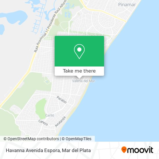 Havanna Avenida Espora map