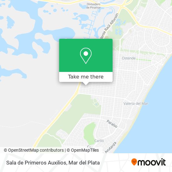 Sala de Primeros Auxilios map