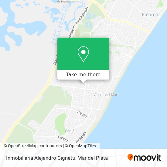 Mapa de Inmobiliaria Alejandro Cignetti